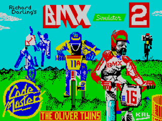BMX Simulator 2 title screen for ZX Spectrum